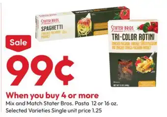 Stater Bros Stater Bros. Pasta offer