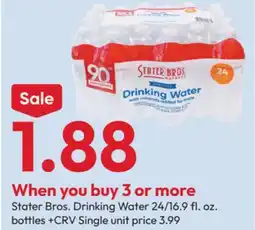 Stater Bros Stater Bros. Drinking Water offer