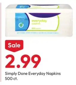 Stater Bros Simply Done Everyday Napkins offer