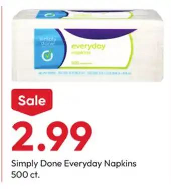 Stater Bros Simply Done Everyday Napkins offer