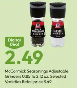 Stater Bros McCormick Seasonings Adjustable Grinders offer