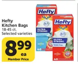 Albertsons Hefty Kitchen Bags offer