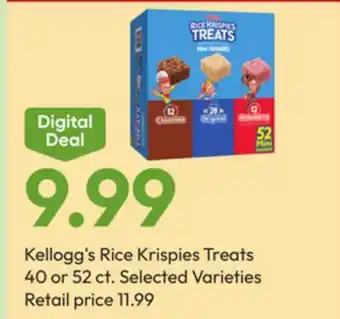 Stater Bros Kellogg's Rice Krispies Treats offer