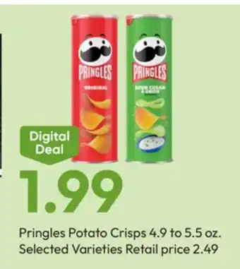 Stater Bros Pringles Potato Crisps offer