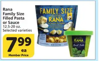 Albertsons Rana Family Size Filled Pasta or Sauce offer