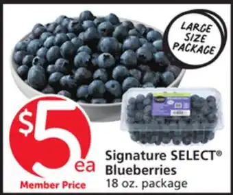 Albertsons Signature SELECT Blueberries offer