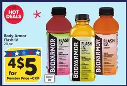 Albertsons Body Armor Flash IV offer