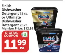 Albertsons Finish Dishwasher Detergent 36 ct. or Ultimate Dishwasher Detergent 28 ct offer