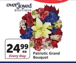 Albertsons Overjoyed Boutique Patriotic Grand Bouquet offer