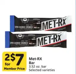 Albertsons Met-RX Bar offer