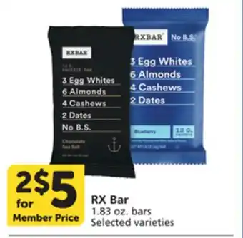 Albertsons RX Bar offer