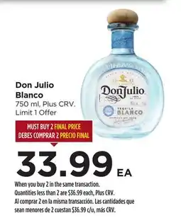 Food 4 Less Don Julio Blanco offer