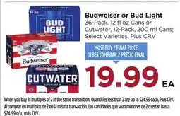 Food 4 Less Budweiser or Bud Light offer