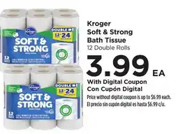 Food 4 Less Kroger Soft & Strong Bath Tissue offer