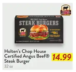 Fresh Thyme Holten's Chop House Certified Angus Beef Steak Burger offer