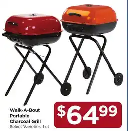 Food 4 Less Walk-A-Bout Portable Charcoal Grill offer