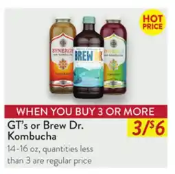 Fresh Thyme GT's or Brew Dr. Kombucha offer
