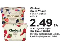 Food 4 Less Chobani Greek Yogurt offer