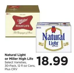 Food 4 Less Natural Light or Miller High Life offer