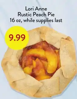 Fresh Thyme Lori Anne Rustic Peach Pie offer