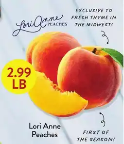 Fresh Thyme Lori Anne Peaches offer