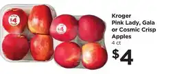 Food 4 Less Kroger Pink Lady, Gala or Cosmic Crisp Apples offer