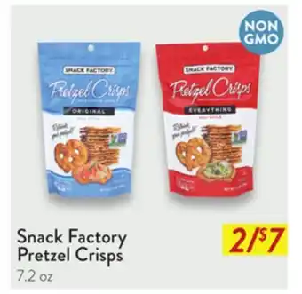 Fresh Thyme Snack Factory Pretzel Crisps offer