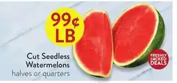 Fresh Thyme Cut Seedless Watermelons offer