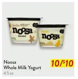 Fresh Thyme Noosa Whole Milk Yogurt offer