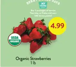 Fresh Thyme Organic Strawberries offer