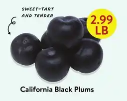 Fresh Thyme California Black Plums offer