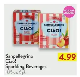 Fresh Thyme Sanpellegrino Ciao! Sparkling Beverages offer