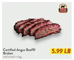 Fresh Thyme Certified Angus Beef Brisket offer
