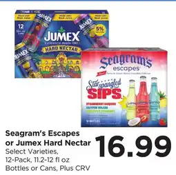 Food 4 Less Seagram's Escapes or Jumex Hard Nectar offer