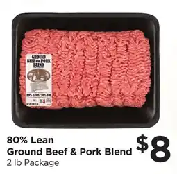 Food 4 Less 80% Lean Ground Beef & Pork Blend offer