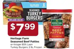 Food 4 Less Heritage Farm Seasoned Beef Patties offer