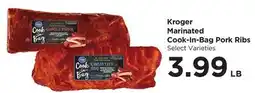 Food 4 Less Kroger Marinated Cook-In-Bag Pork Ribs offer