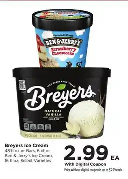 Food 4 Less Breyers Ice Cream offer