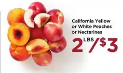 Food 4 Less California Yellow or White Peaches or Nectarines offer