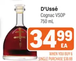Tony’s Fresh Market D'Ussé Cognac VSOP offer