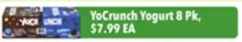 Tony’s Fresh Market YoCrunch Yogurt offer
