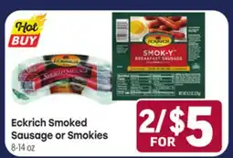 Tony’s Fresh Market Eckrich Smoked Sausage or Smokies offer