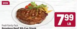 Tony’s Fresh Market Boneless Beef Rib Eye Steak offer