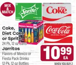 Tony’s Fresh Market Coke, Diet Coke or Sprite or Jarritos offer
