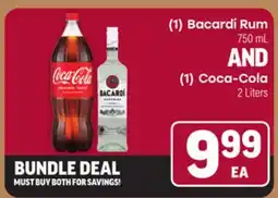 Tony’s Fresh Market (1) Bacardi Rum 750 mL AND (1) Coca-Cola 2 Liters offer