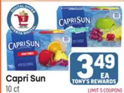Tony’s Fresh Market Capri Sun offer