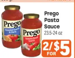 Tony’s Fresh Market Prego Pasta Sauce offer