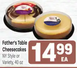 Tony’s Fresh Market Father's Table Cheesecakes offer