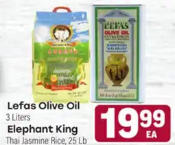 Tony’s Fresh Market Lefas Olive Oil or Elephant King offer