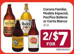 Tony’s Fresh Market Corona Familar, Modelo Especial, Pacifico Ballena or Carta Blanca offer